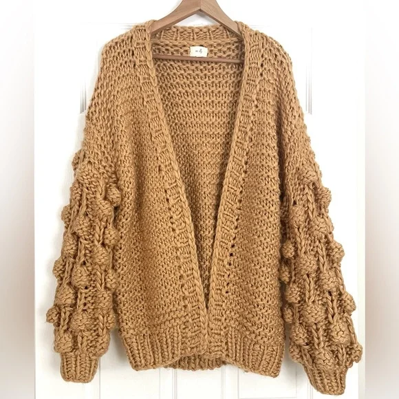 Anthropologie En Elly Bubble Knit Cardigan Size M - Picture 2 of 5